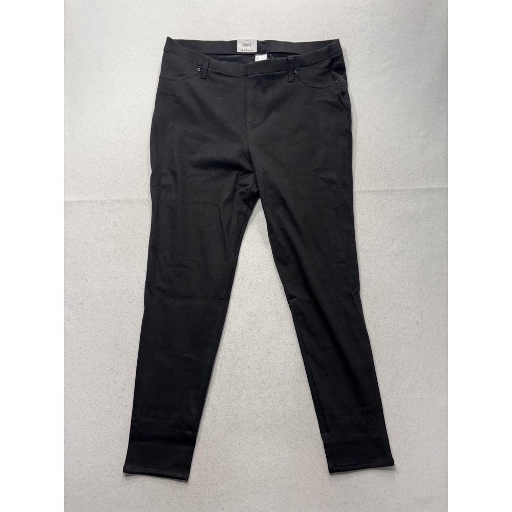 Time And Tru Jeggings Womens XL Black Mid Rise 27.5" Inseam Stretch Pull On